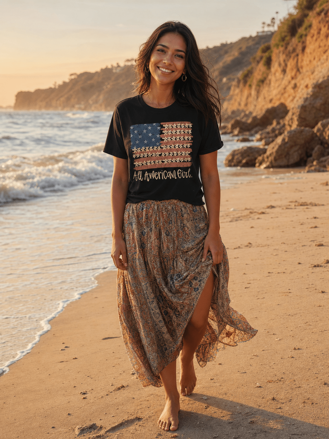 All American Girl T-Shirt – RELLE Fashion & Lifestyle – Product Image
