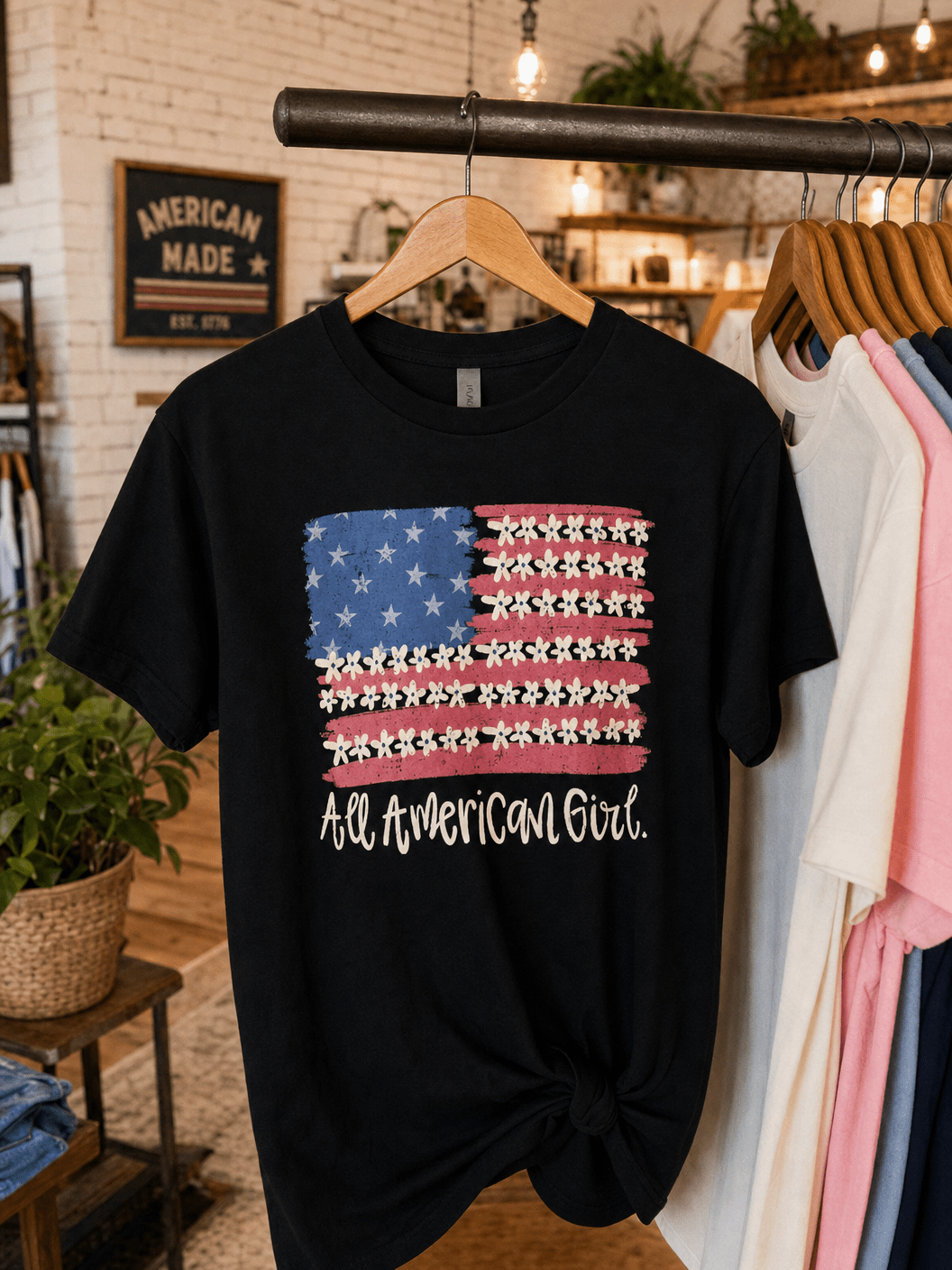 All American Girl T-Shirt – RELLE Fashion & Lifestyle – Product Image
