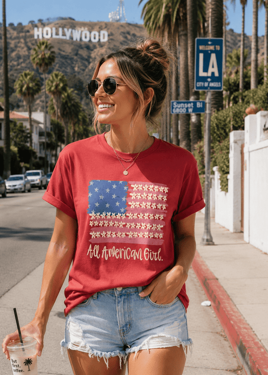 All American Girl T-Shirt – RELLE Fashion & Lifestyle – Product Image