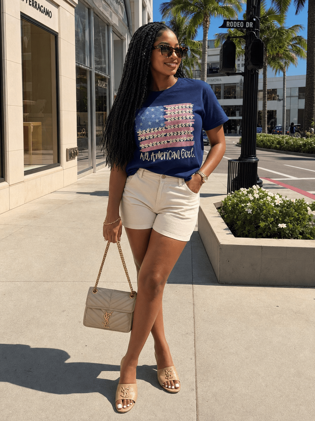 All American Girl T-Shirt – RELLE Fashion & Lifestyle – Product Image