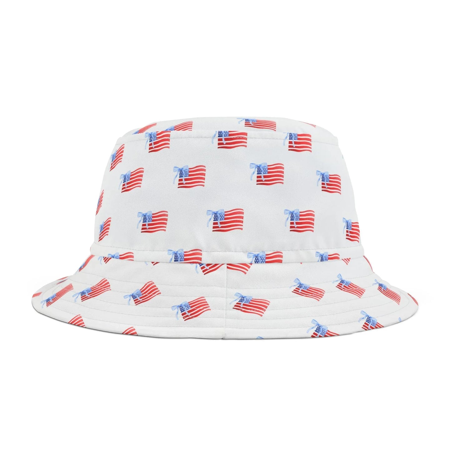All-American Pride Custom Bucket Hat - Small / White stitching - Hats