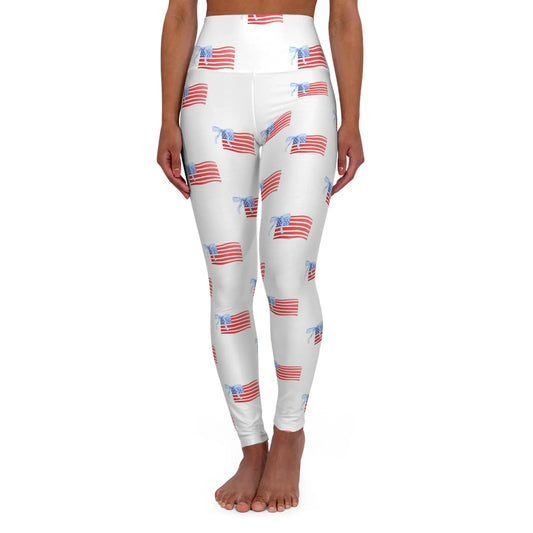 All-American Pride High Waisted Yoga Leggings - XS - All Over Prints