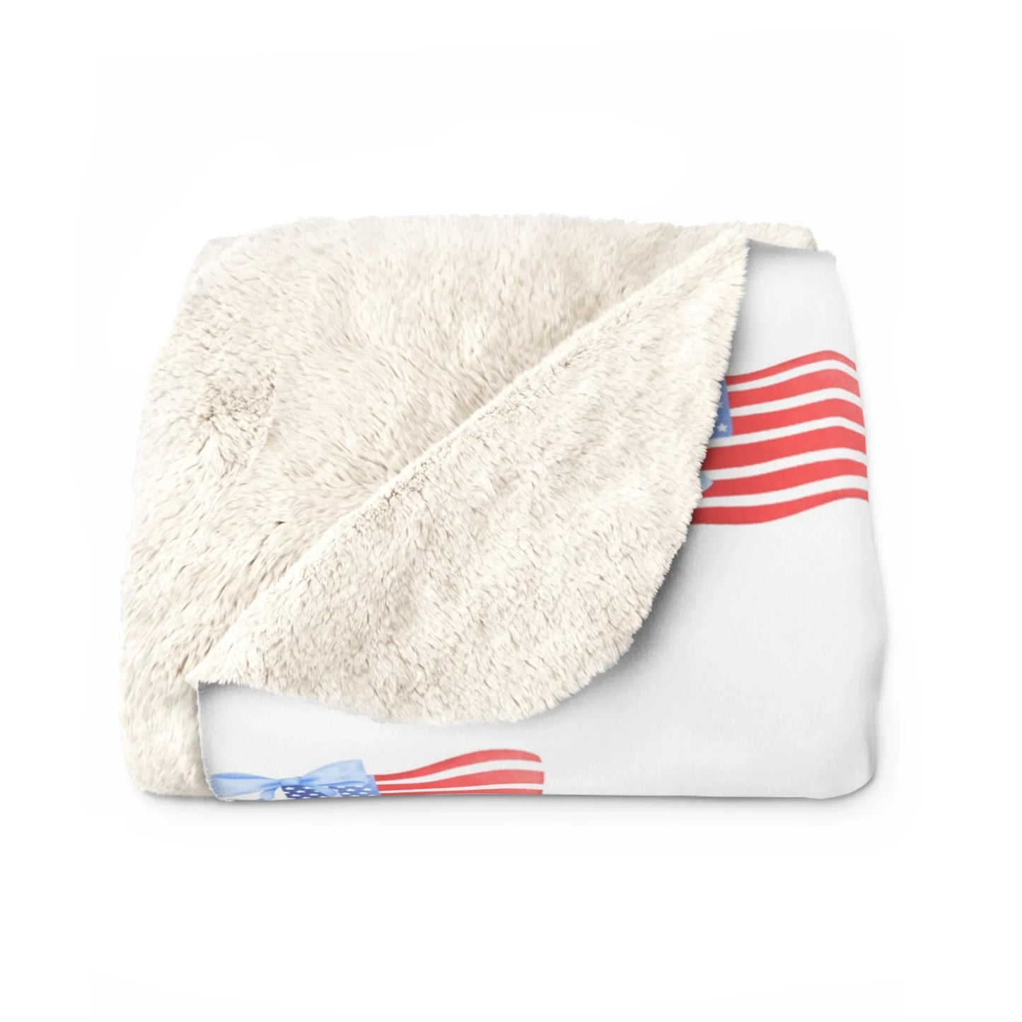 All-American Pride Sherpa Fleece Blanket - 50’’ × 60’’ - Home Decor
