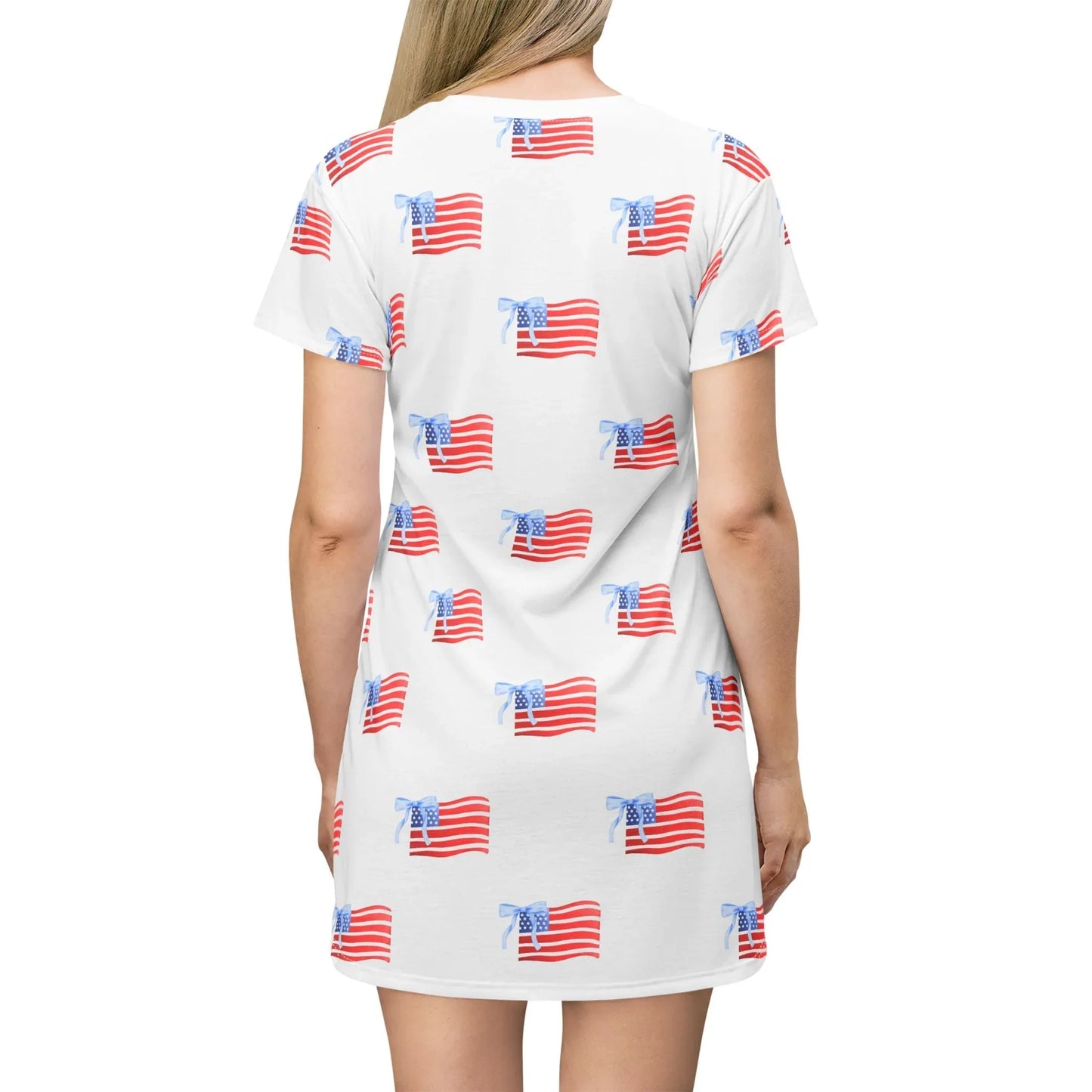 All-American Pride T-Shirt Dress - All Over Prints