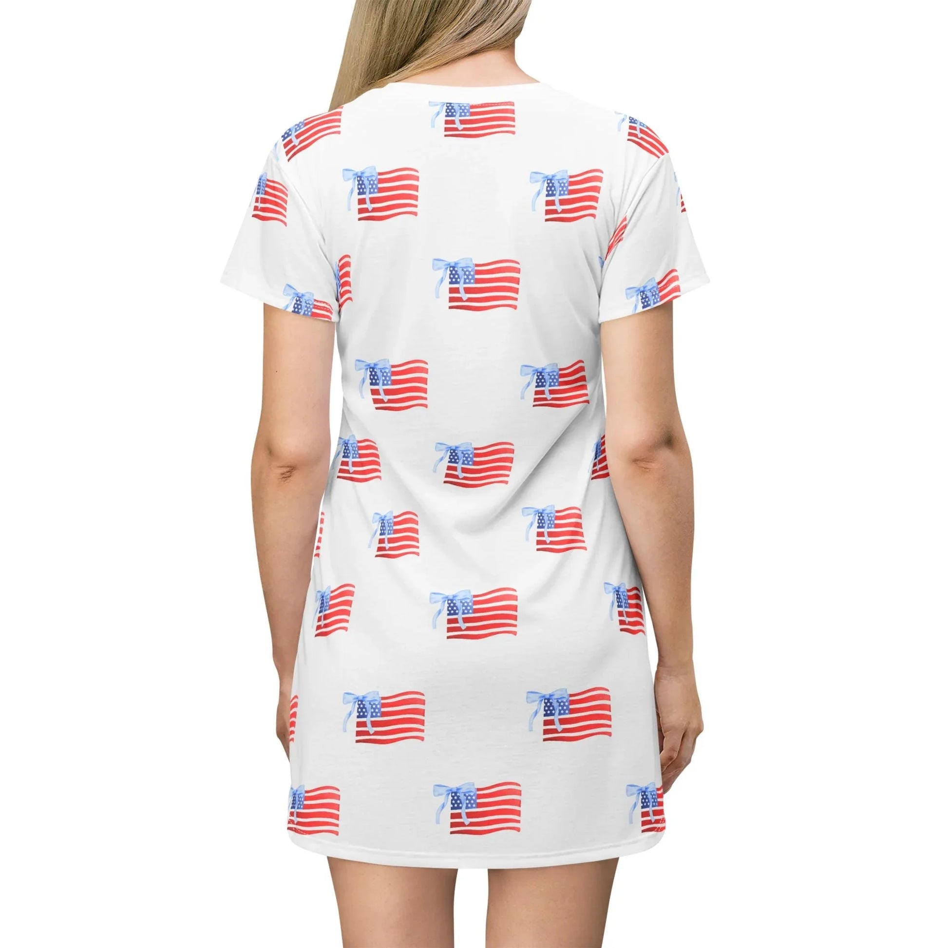 All-American Pride T-Shirt Dress - All Over Prints
