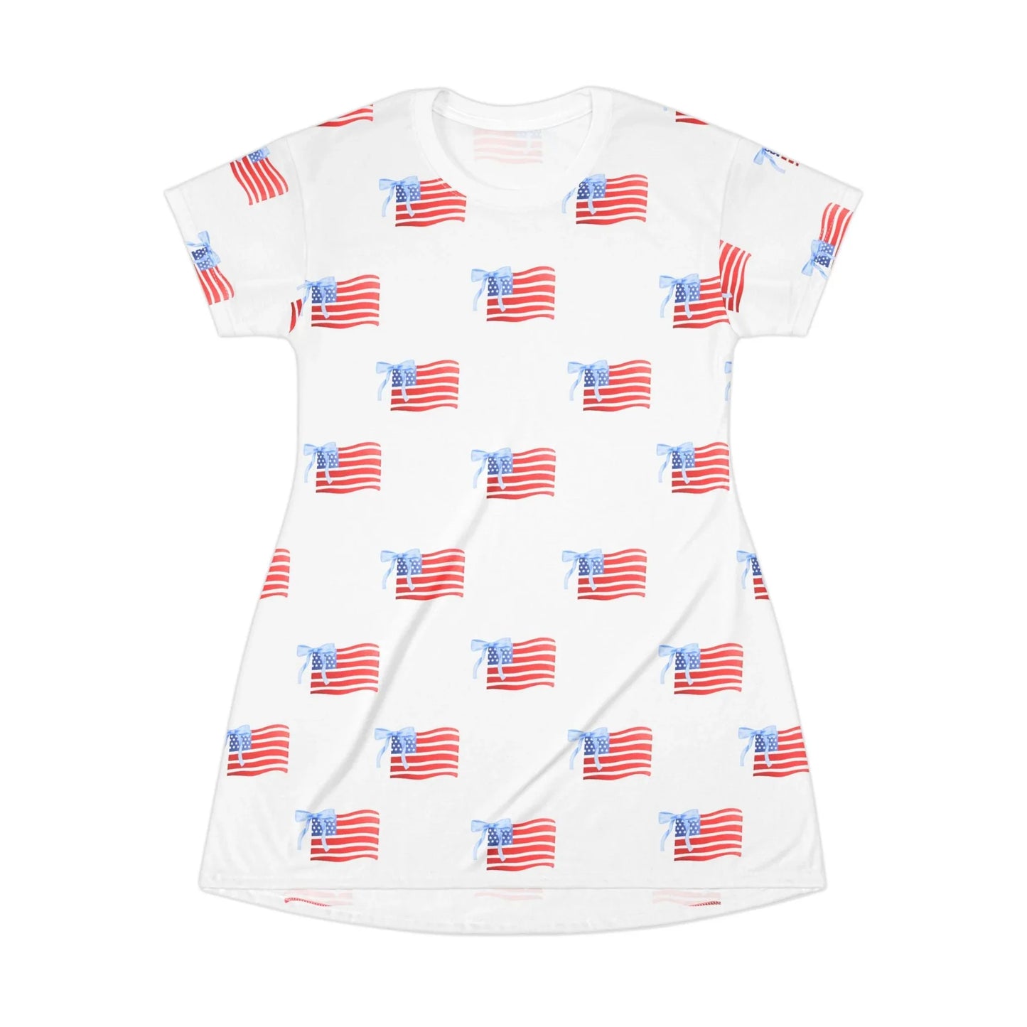 All-American Pride T-Shirt Dress - XS - All Over Prints