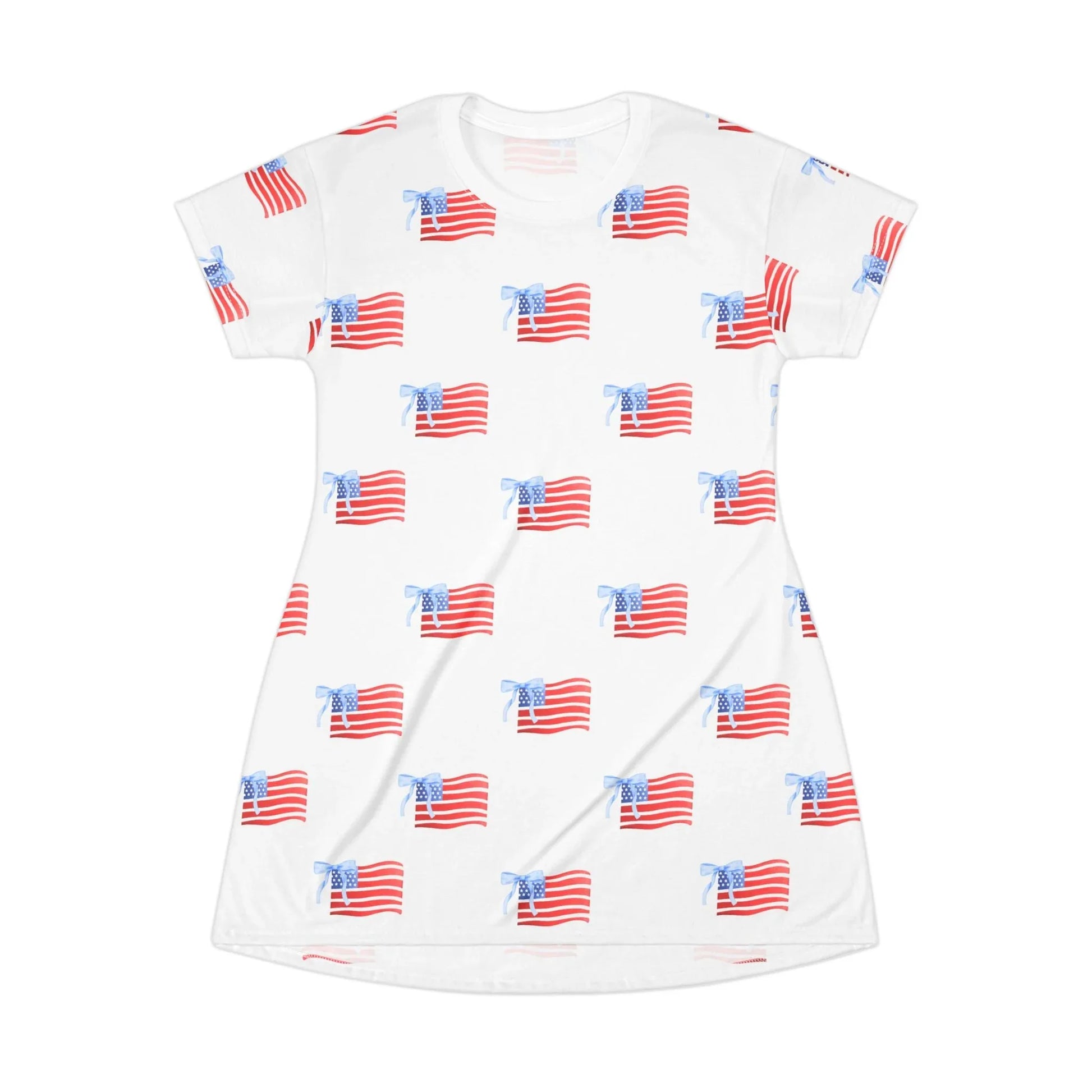 All-American Pride T-Shirt Dress - XS - All Over Prints