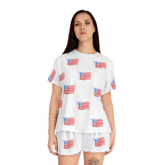 All-American Pride Women’s Short Pajama Set - All Over Prints