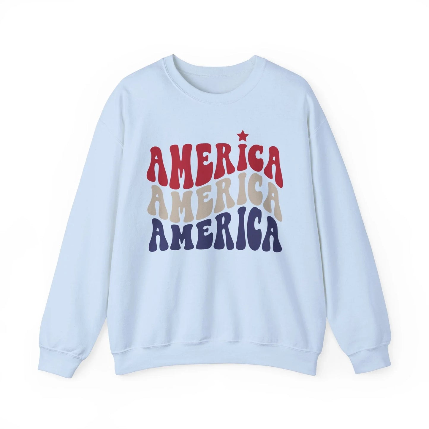 All-American Sweatshirt | Unisex - Light Blue / S