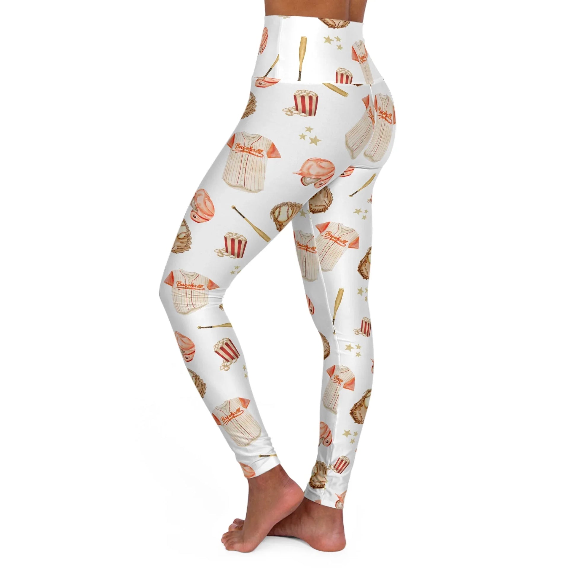 All-Star Spirit High Waisted Yoga Leggings - All Over Prints