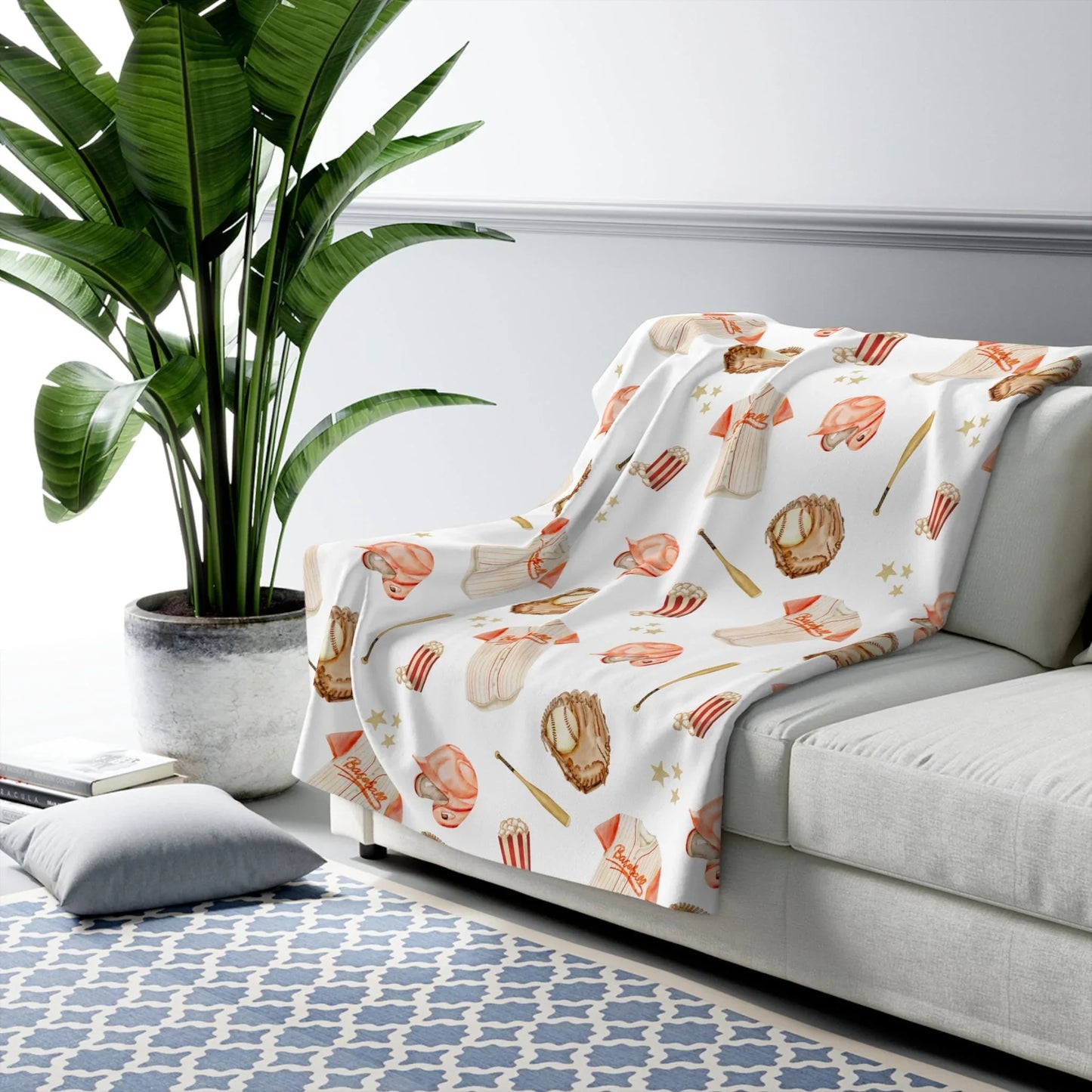 All-Star Spirit Sherpa Fleece Blanket - 50’’ × 60’’ - Home Decor