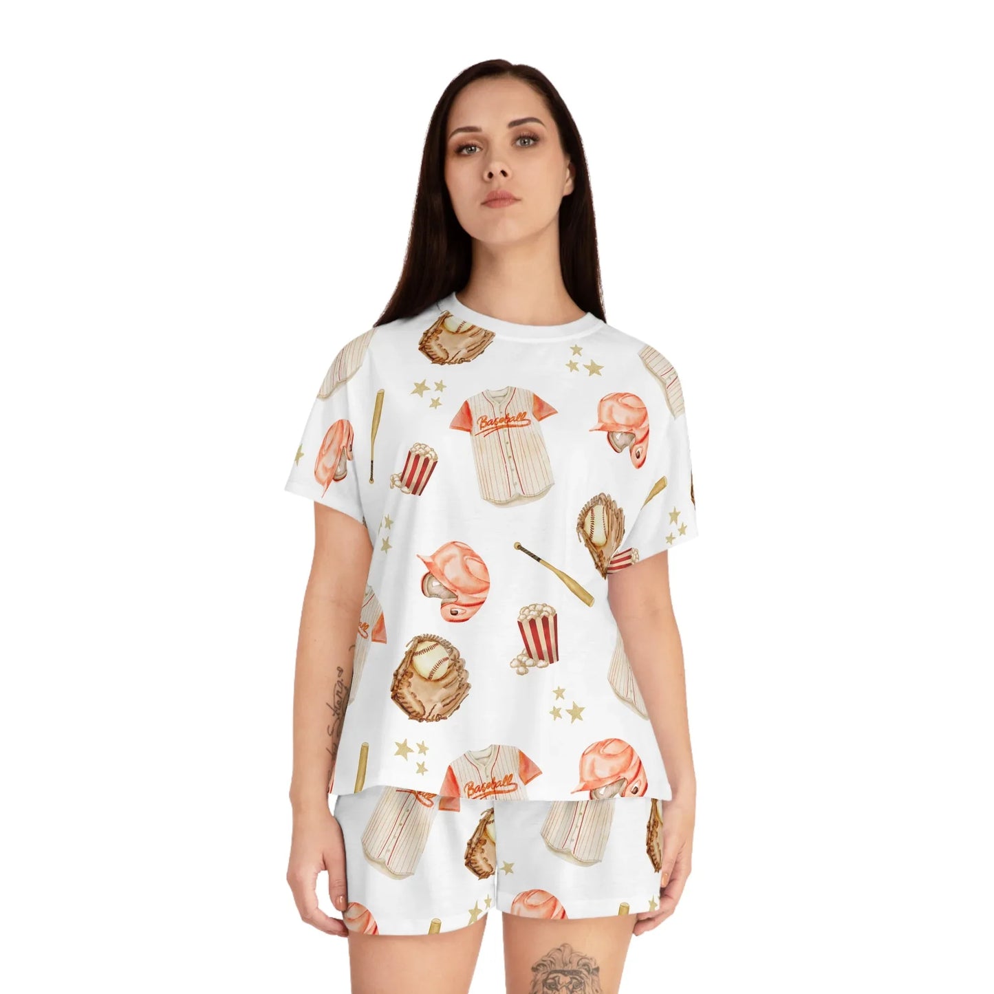 All-Star Spirit Women’s Short Pajama Set - All Over Prints