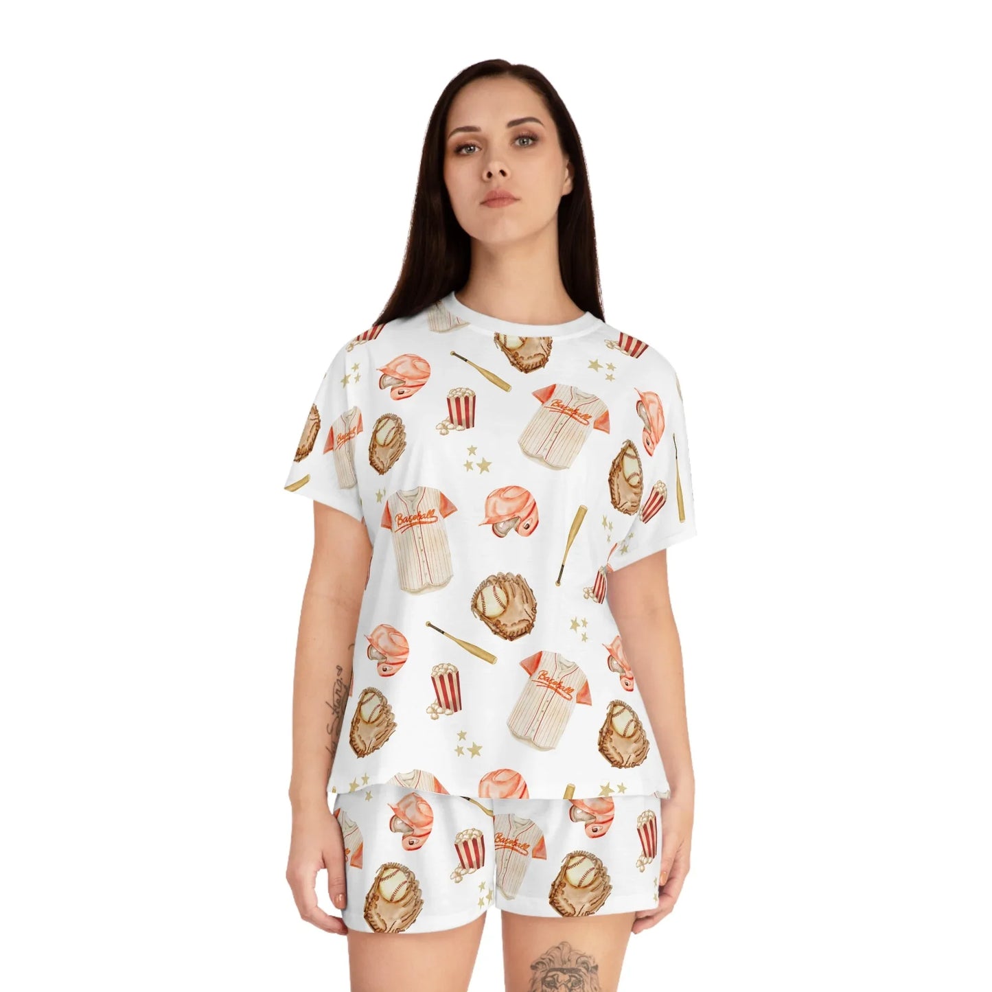 All-Star Spirit Women’s Short Pajama Set - All Over Prints