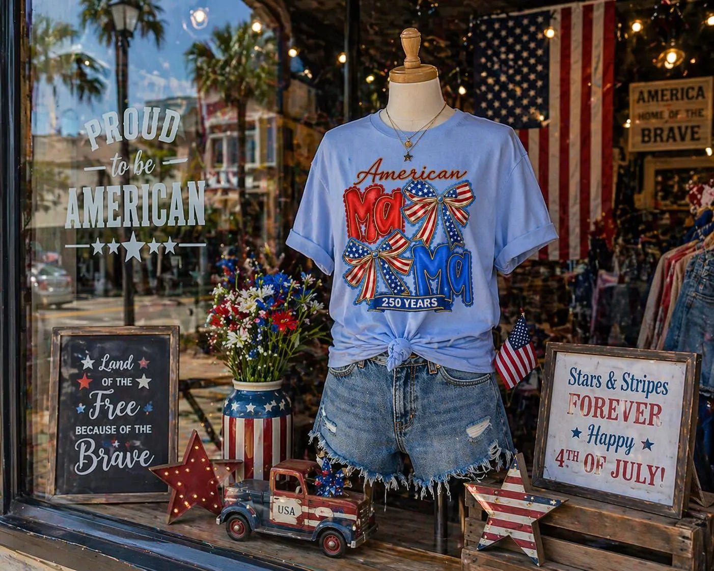 American Mom T-Shirt – RELLE Fashion & Lifestyle – Product Image