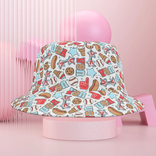 American Treats Custom Bucket Hat - Small / White stitching - Hats