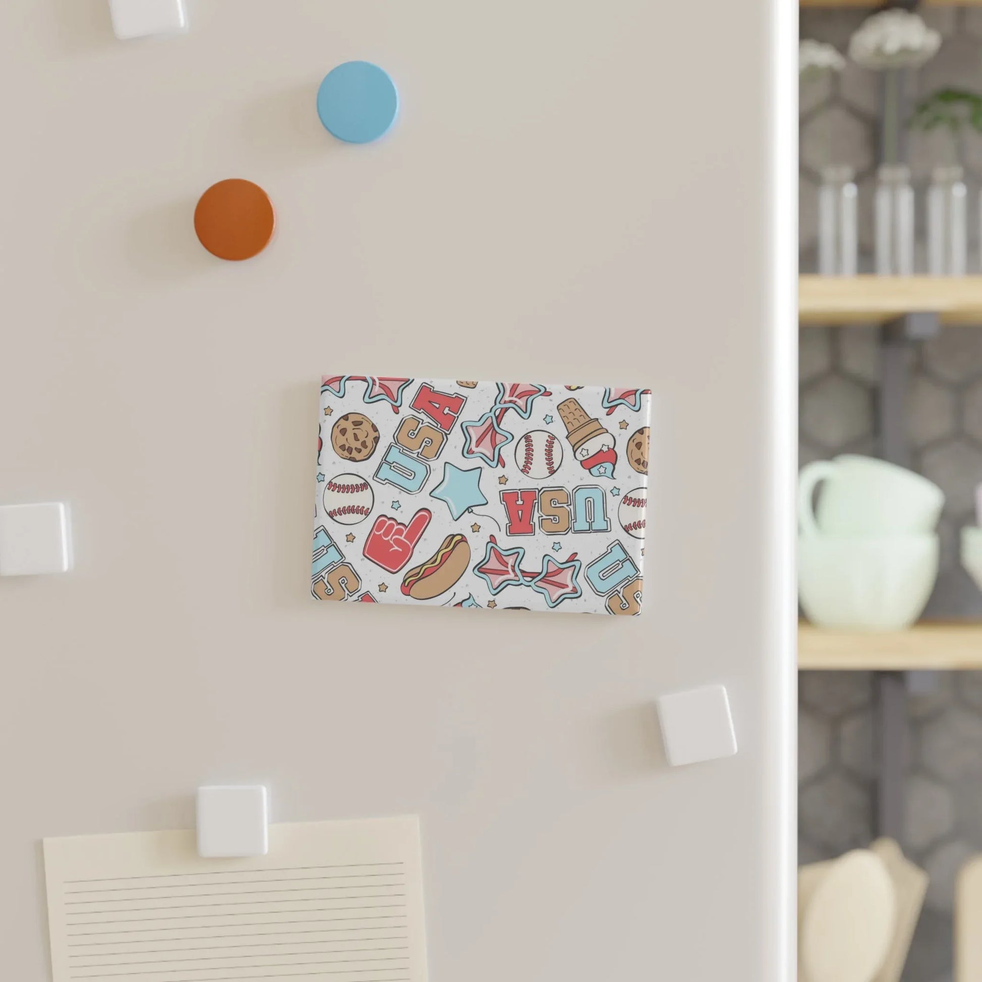 American Treats Magnet - 1 pc / 2’’ x 3’’ / Rectangle - Home Decor