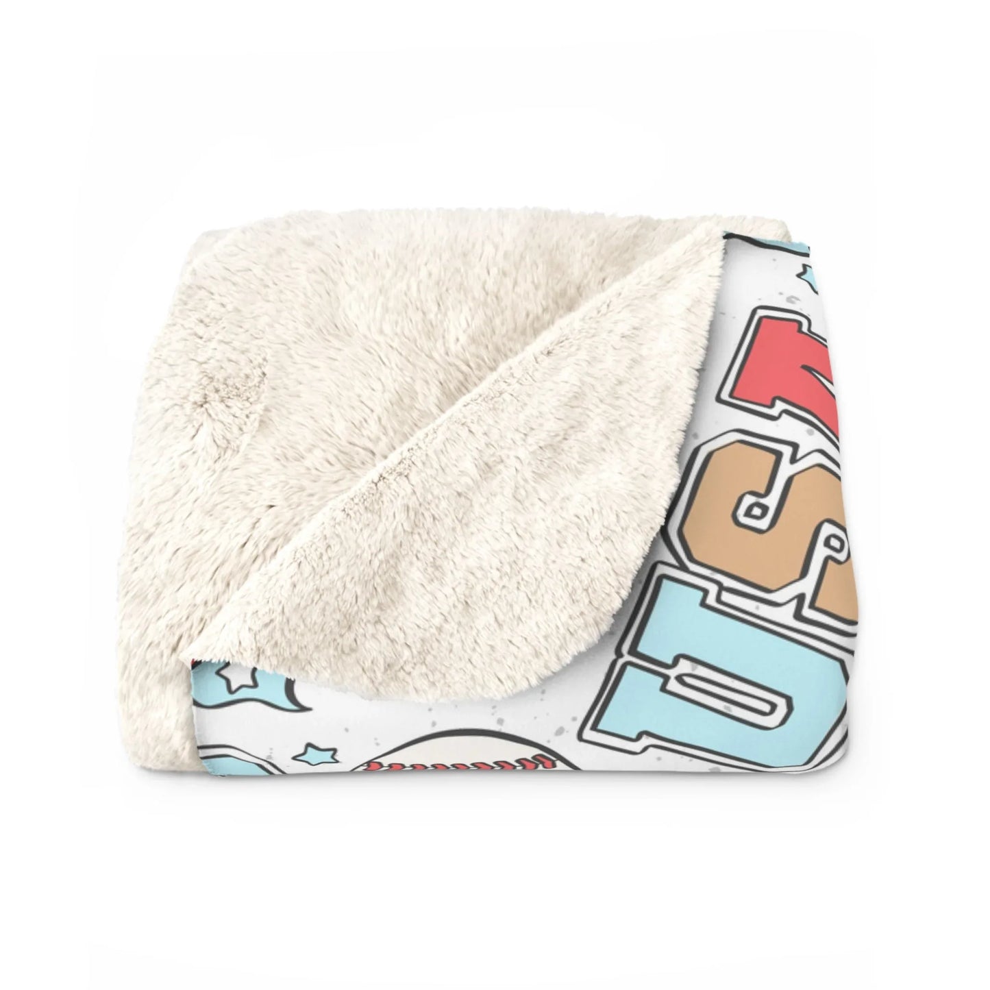American Treats Sherpa Fleece Blanket - 50’’ × 60’’ - Home Decor