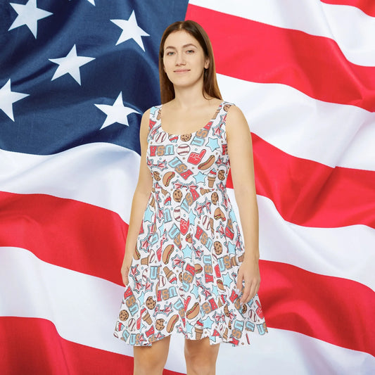 American Treats Skater Dress - All Over Prints