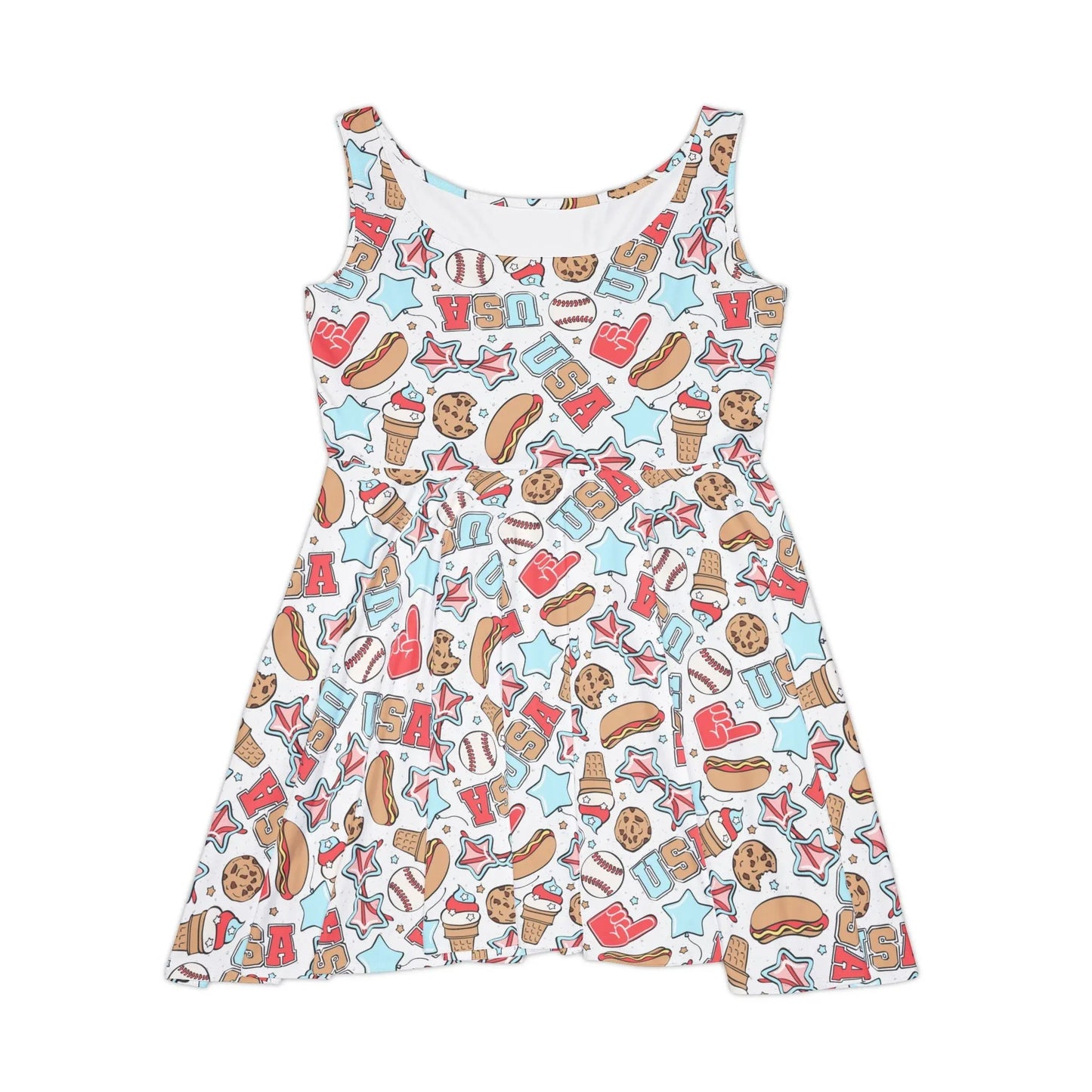 American Treats Skater Dress - XS - All Over Prints