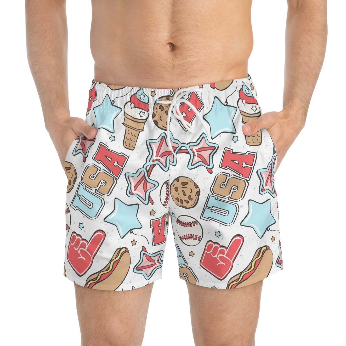 American Treats Swim Trunks - All Over Prints