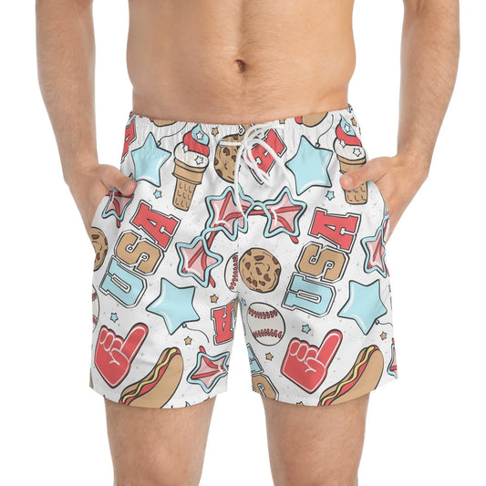 American Treats Swim Trunks - All Over Prints