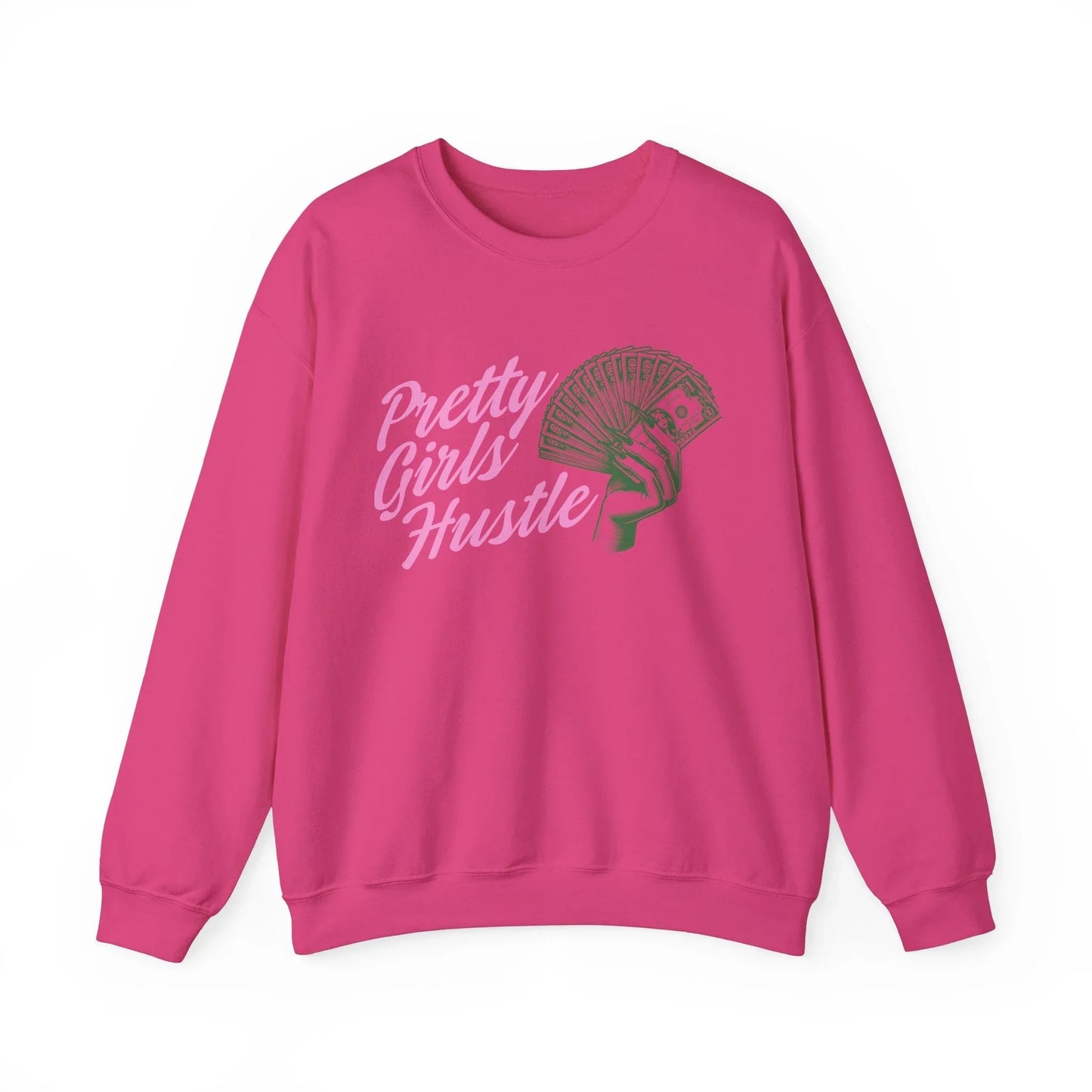Beauty in the Hustle Sweatshirt - Heliconia / S