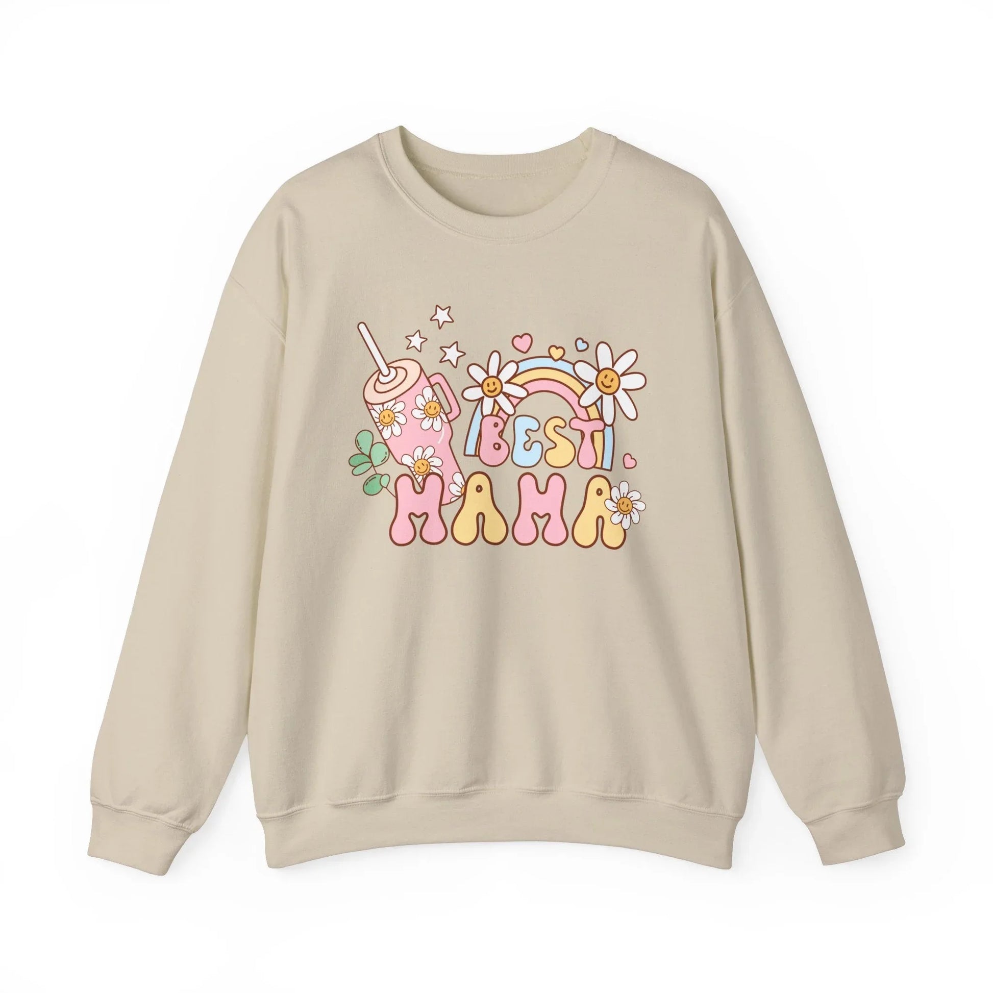 Best Mama Sweatshirt - Sand / S