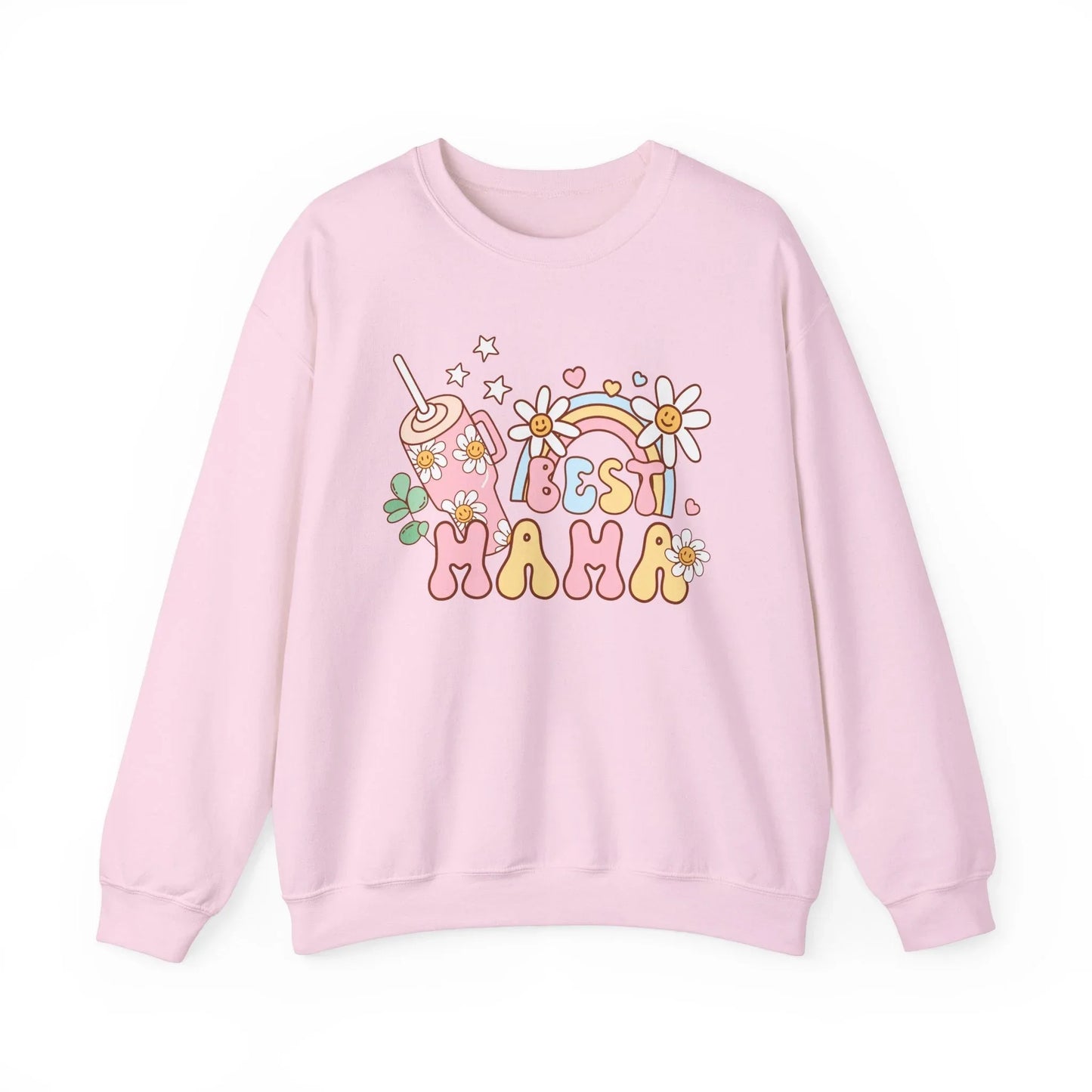 Best Mama Sweatshirt - Light Pink / S