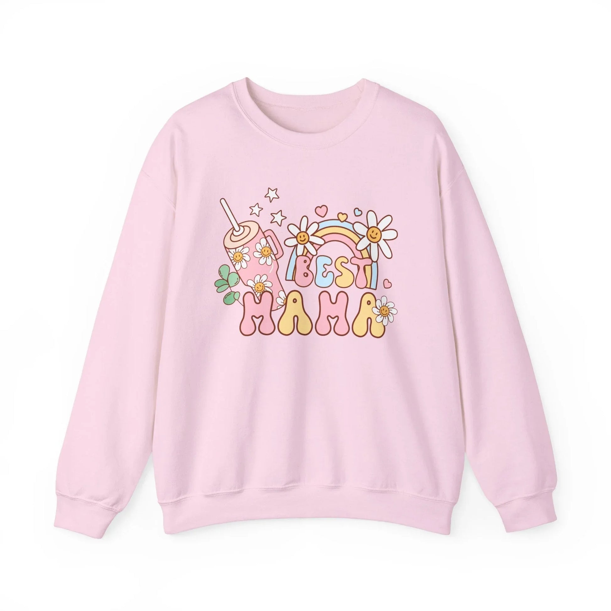 Best Mama Sweatshirt - Light Pink / S
