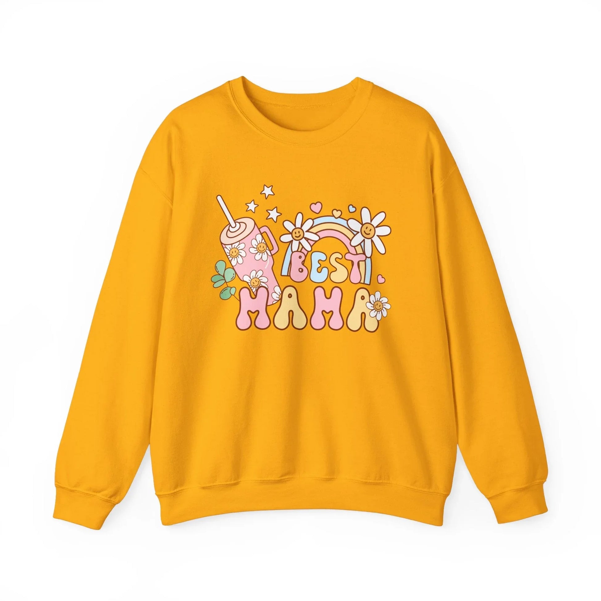 Best Mama Sweatshirt - Gold / S