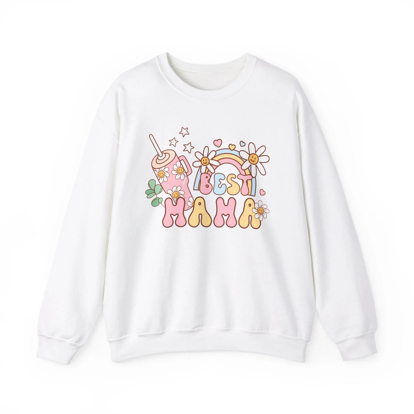 Best Mama Sweatshirt - White / S