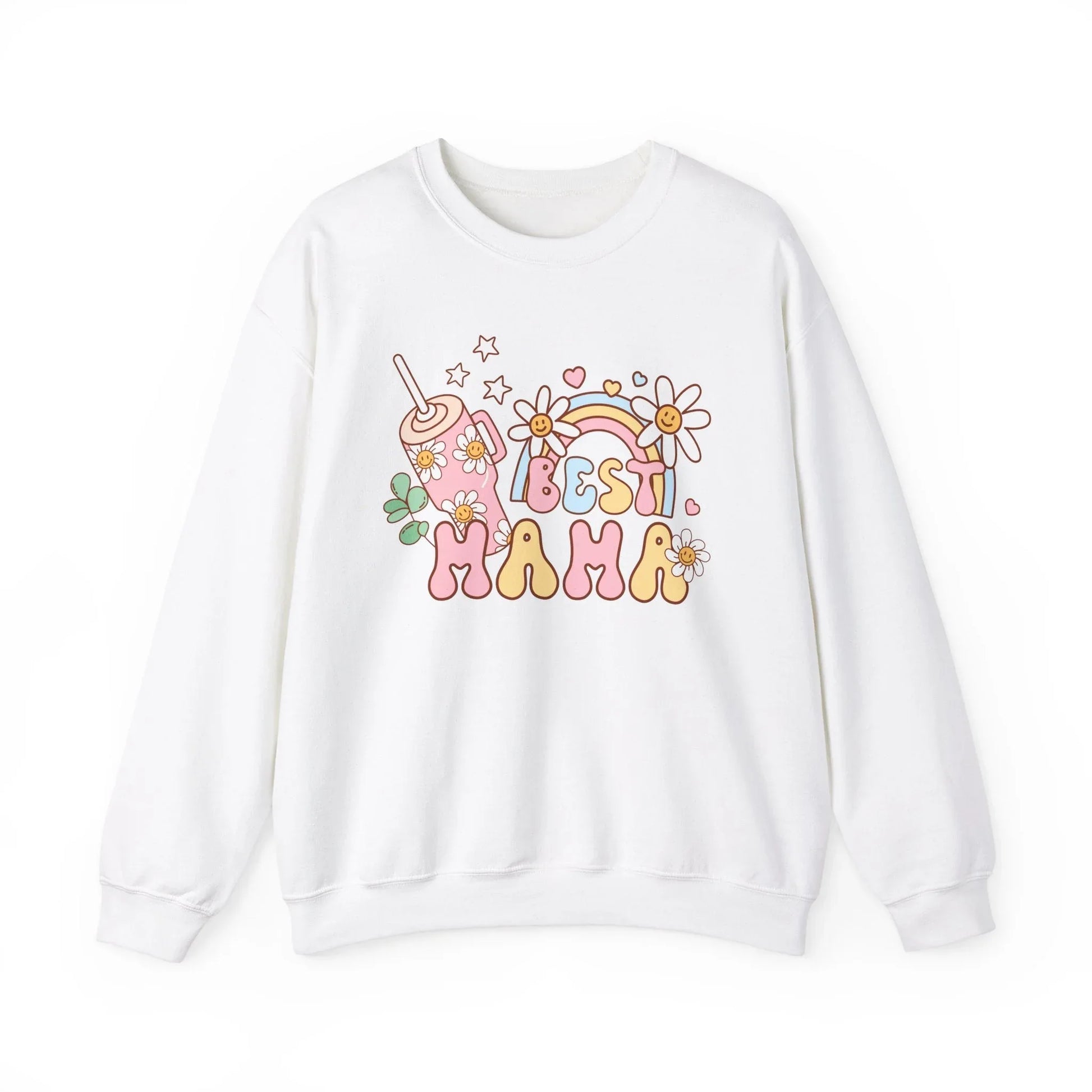 Best Mama Sweatshirt - White / S
