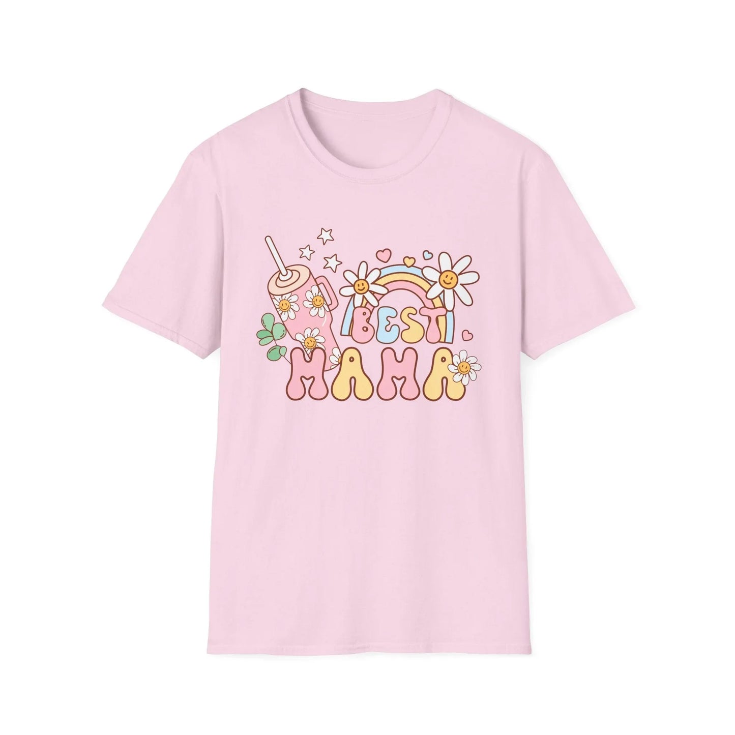 Best Mama T-Shirt - S / Light Pink