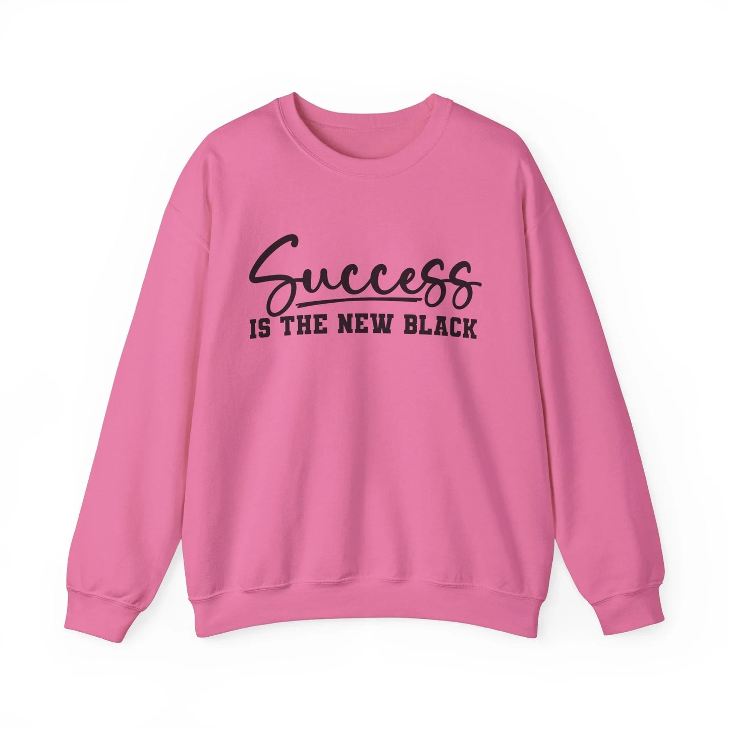 Black & Bold Sweatshirt - Safety Pink / S