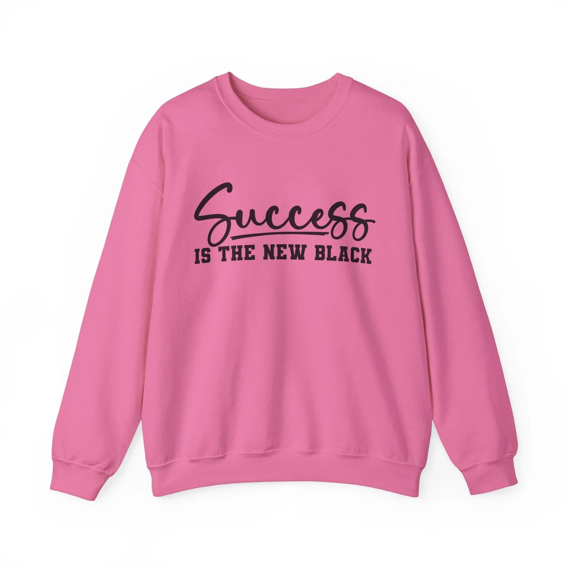 Black & Bold Sweatshirt - Safety Pink / S