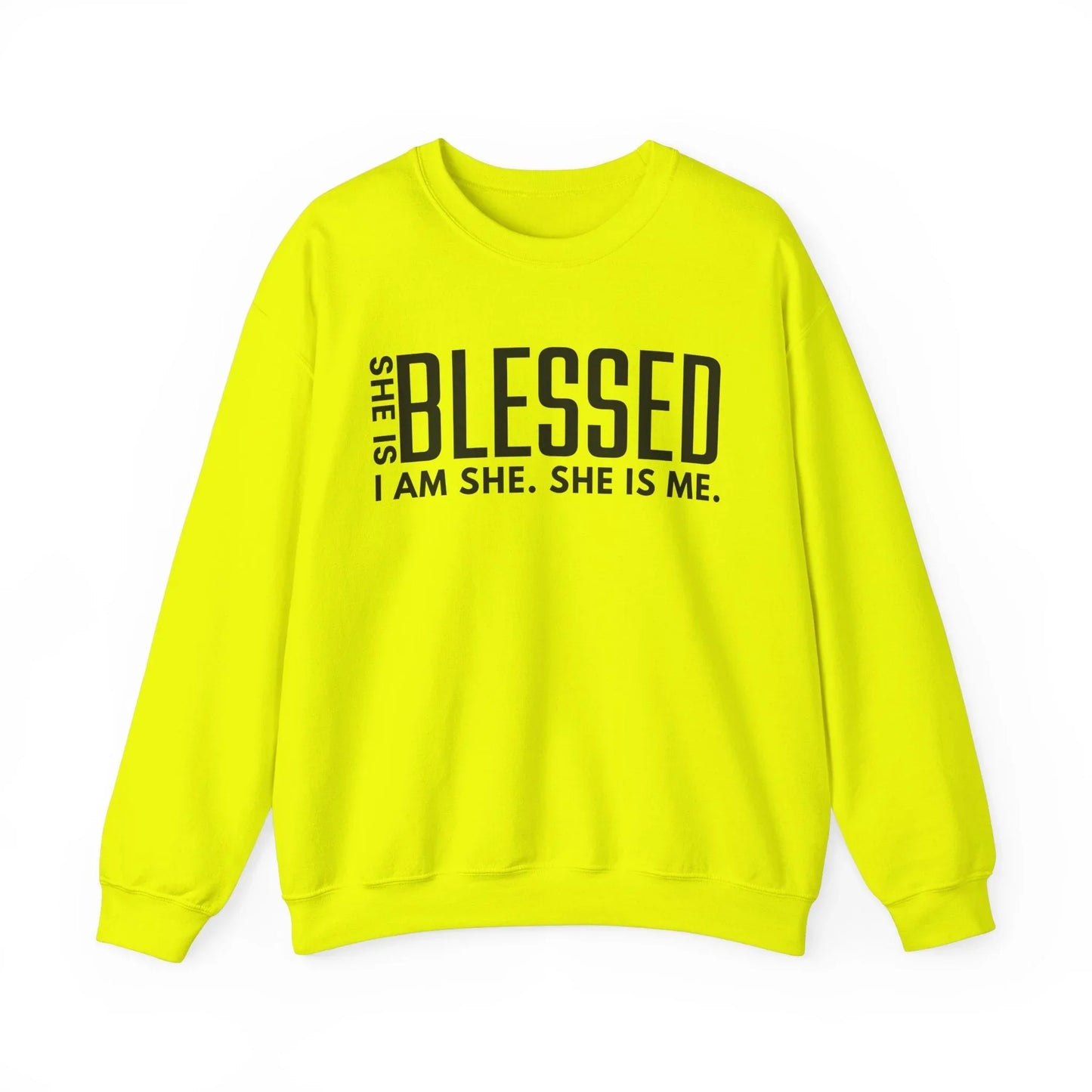 Blessed & Unstoppable Sweatshirt - Safety Green / S