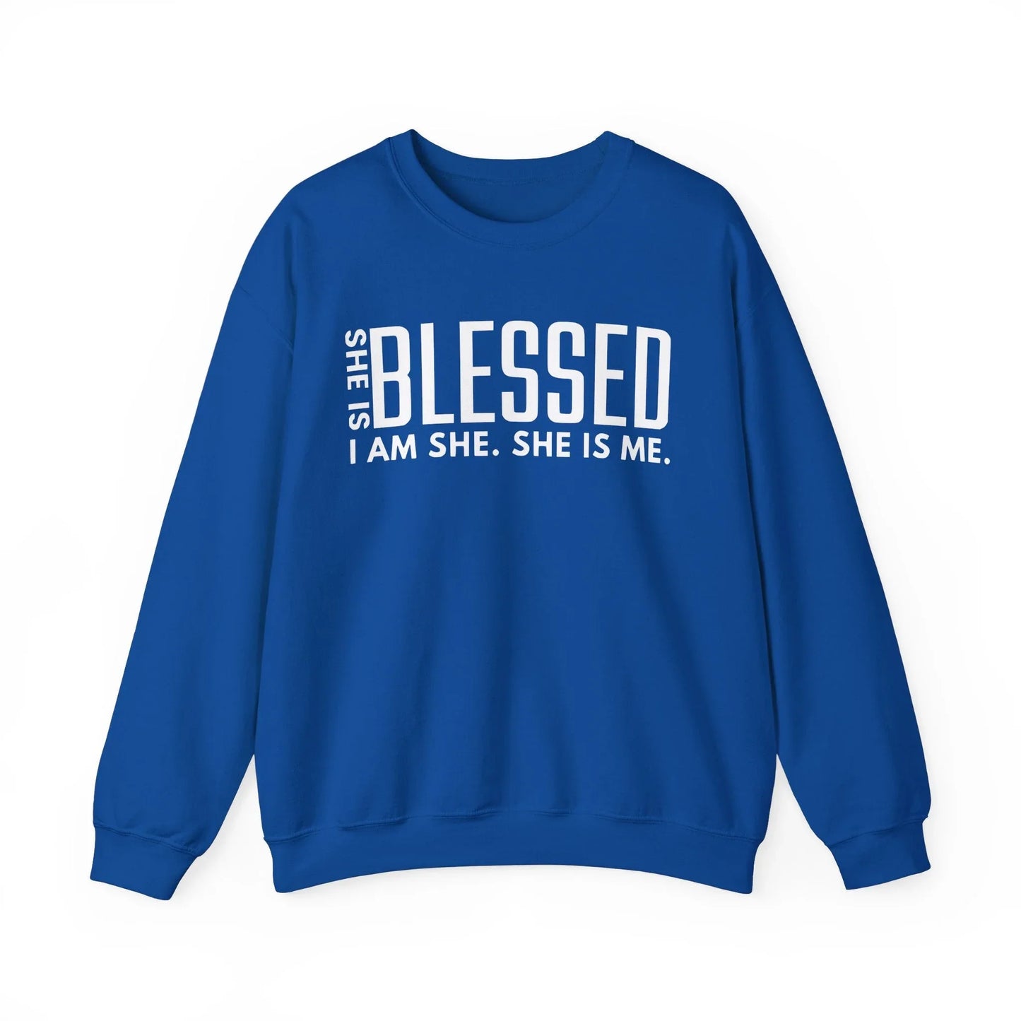 Blessed & Unstoppable Sweatshirt - Royal / S