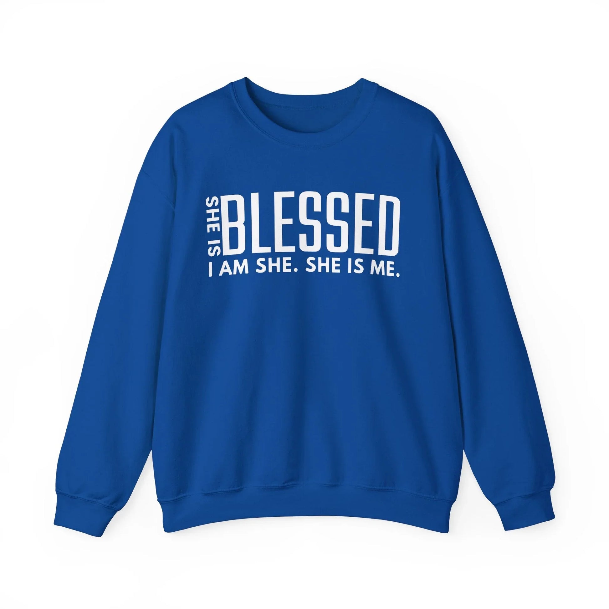 Blessed & Unstoppable Sweatshirt - Royal / S