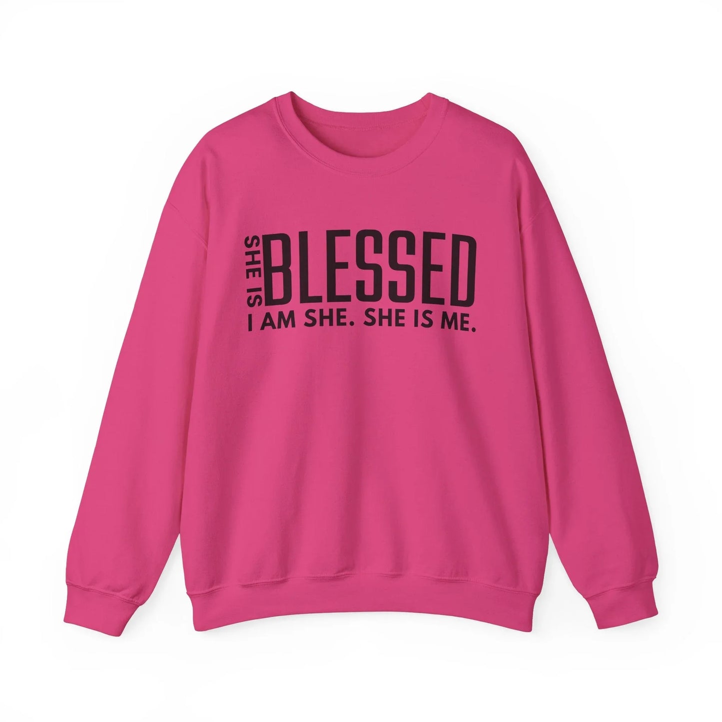 Blessed & Unstoppable Sweatshirt - Heliconia / S