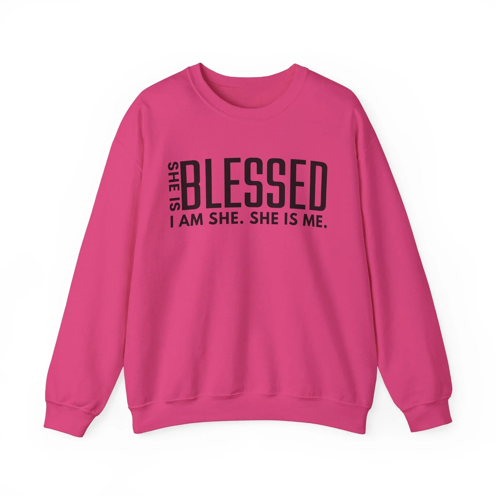 Blessed & Unstoppable Sweatshirt - Heliconia / S