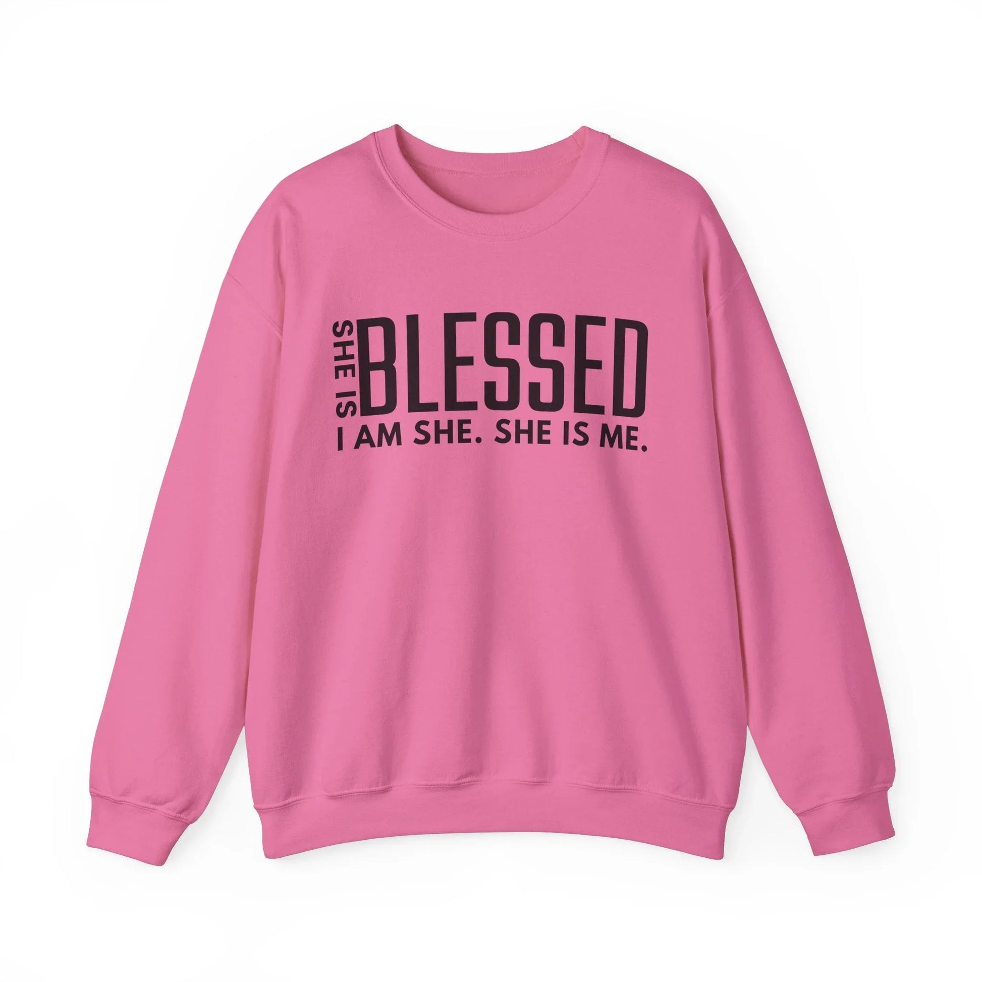 Blessed & Unstoppable Sweatshirt - Safety Pink / S