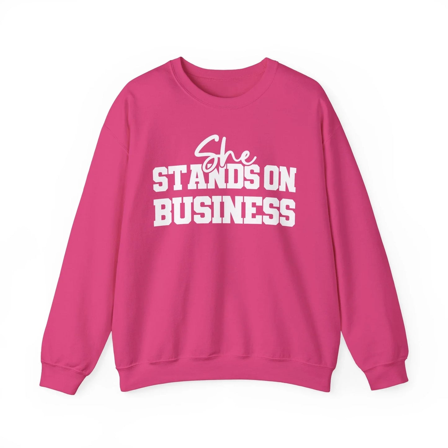 Boss Lady Vibes Sweatshirt - Heliconia / S