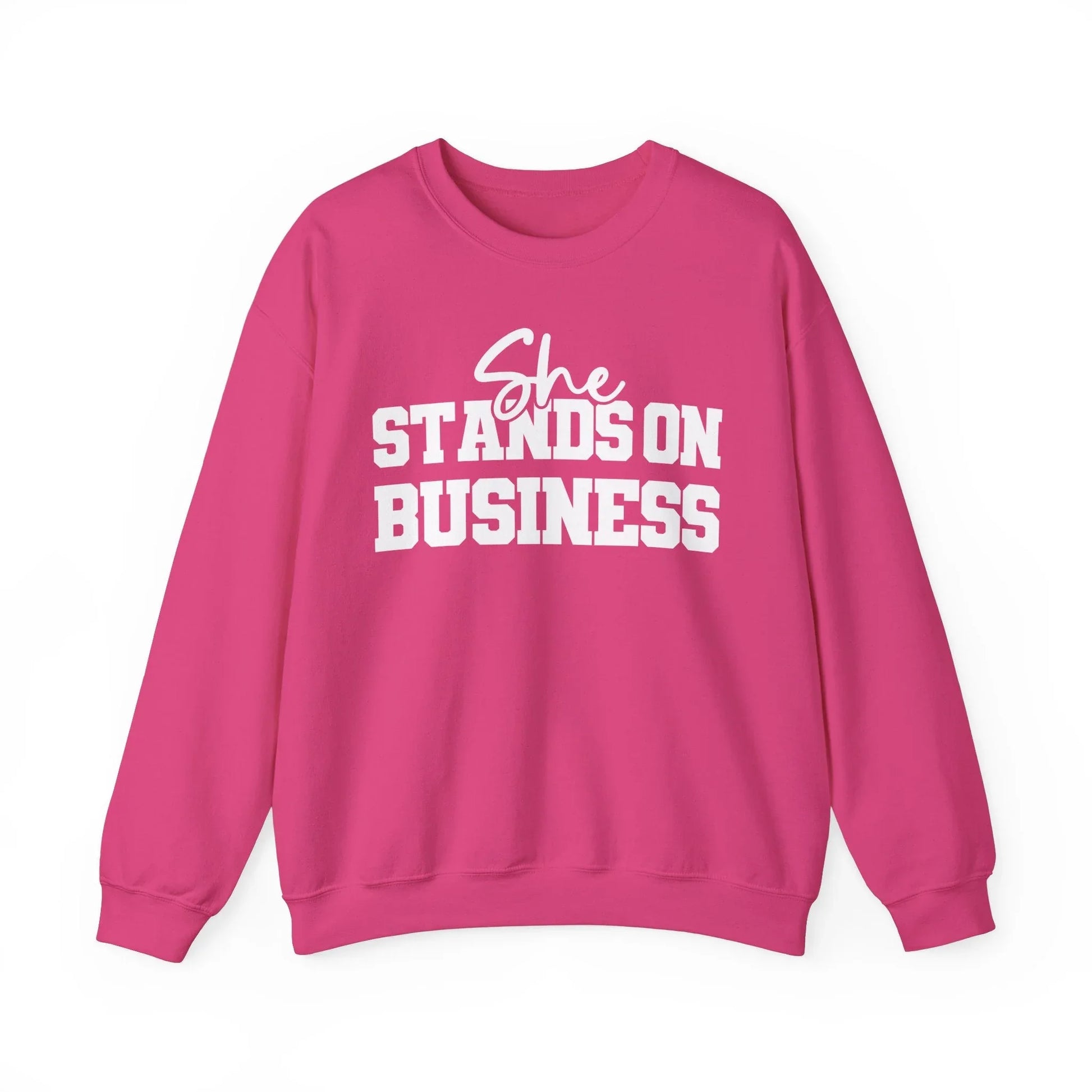 Boss Lady Vibes Sweatshirt - Heliconia / S