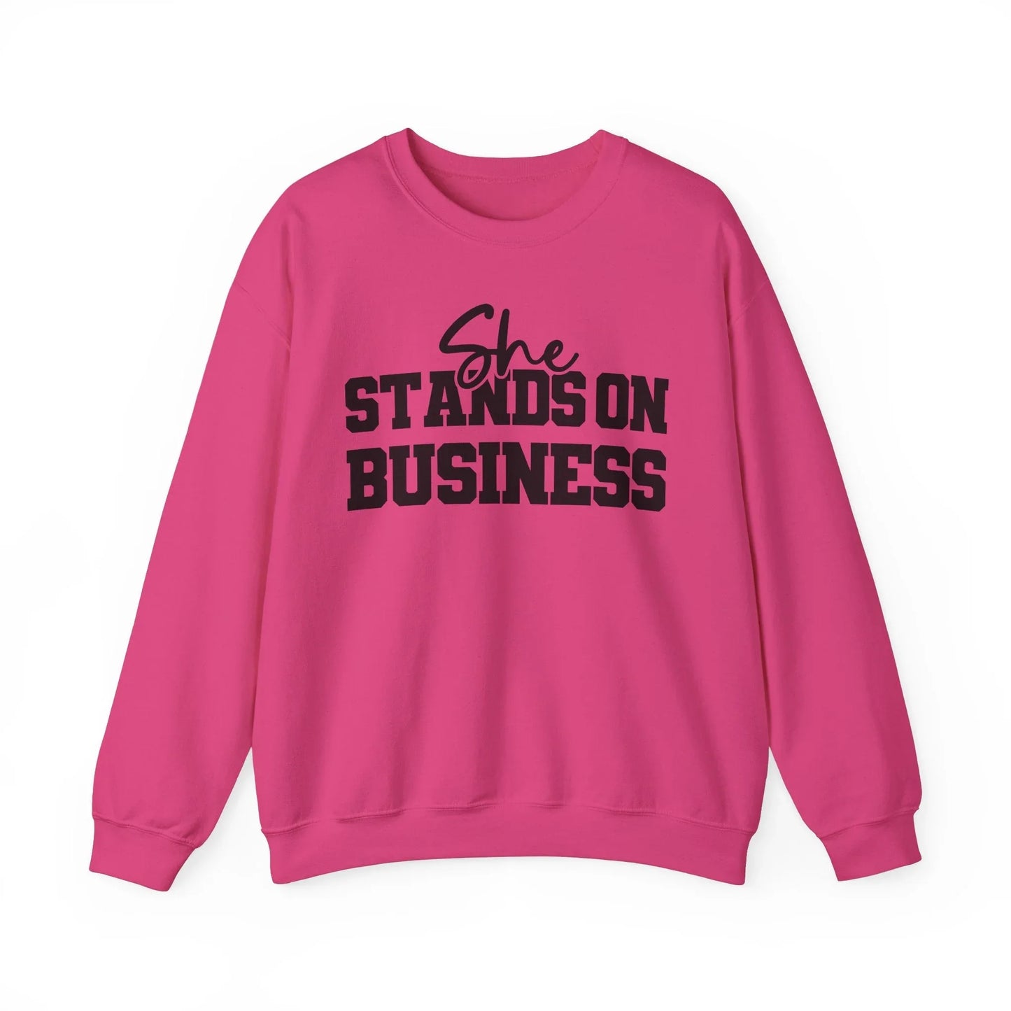Boss Lady Vibes Sweatshirt - Heliconia / S