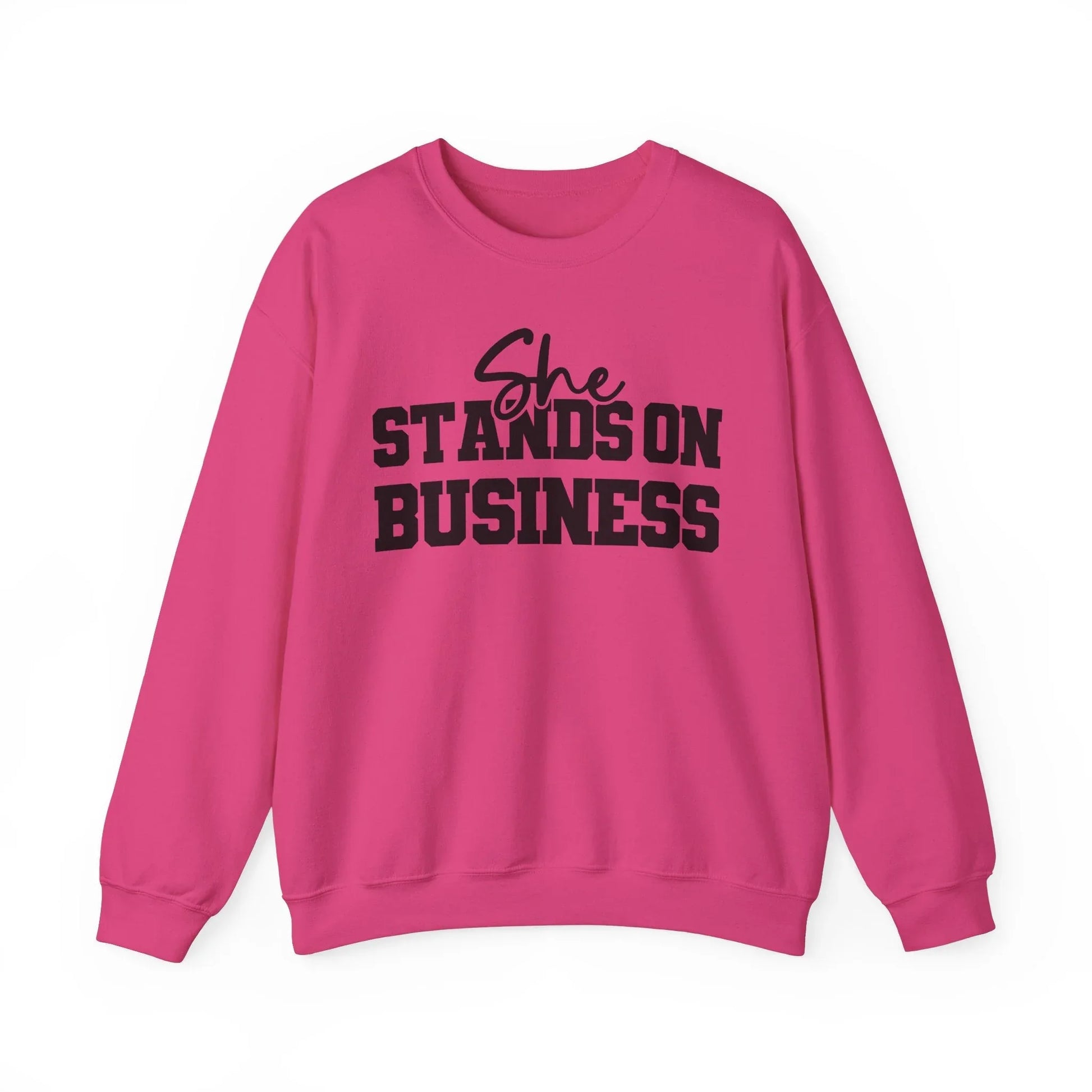 Boss Lady Vibes Sweatshirt - Heliconia / S