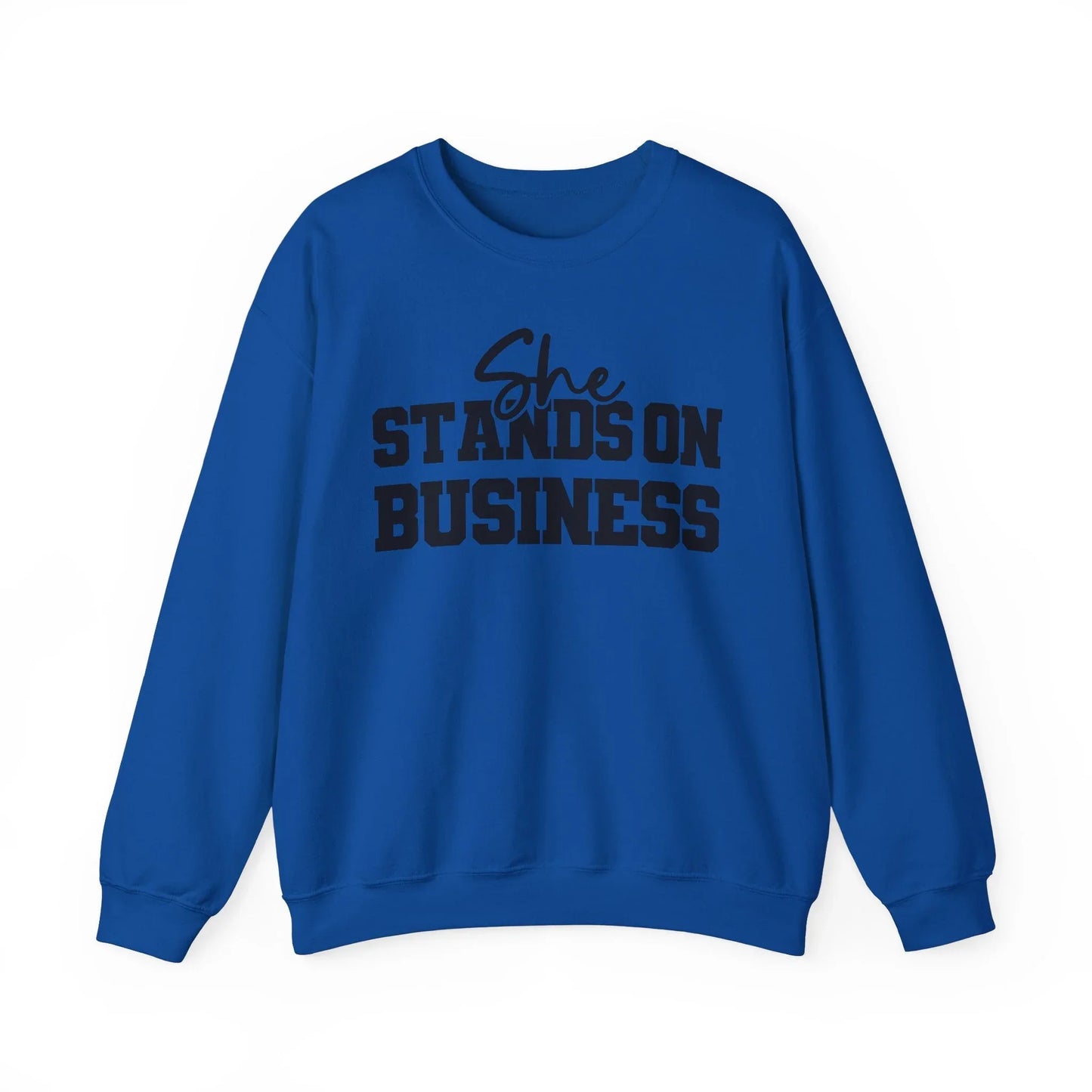 Boss Lady Vibes Sweatshirt - Royal / S
