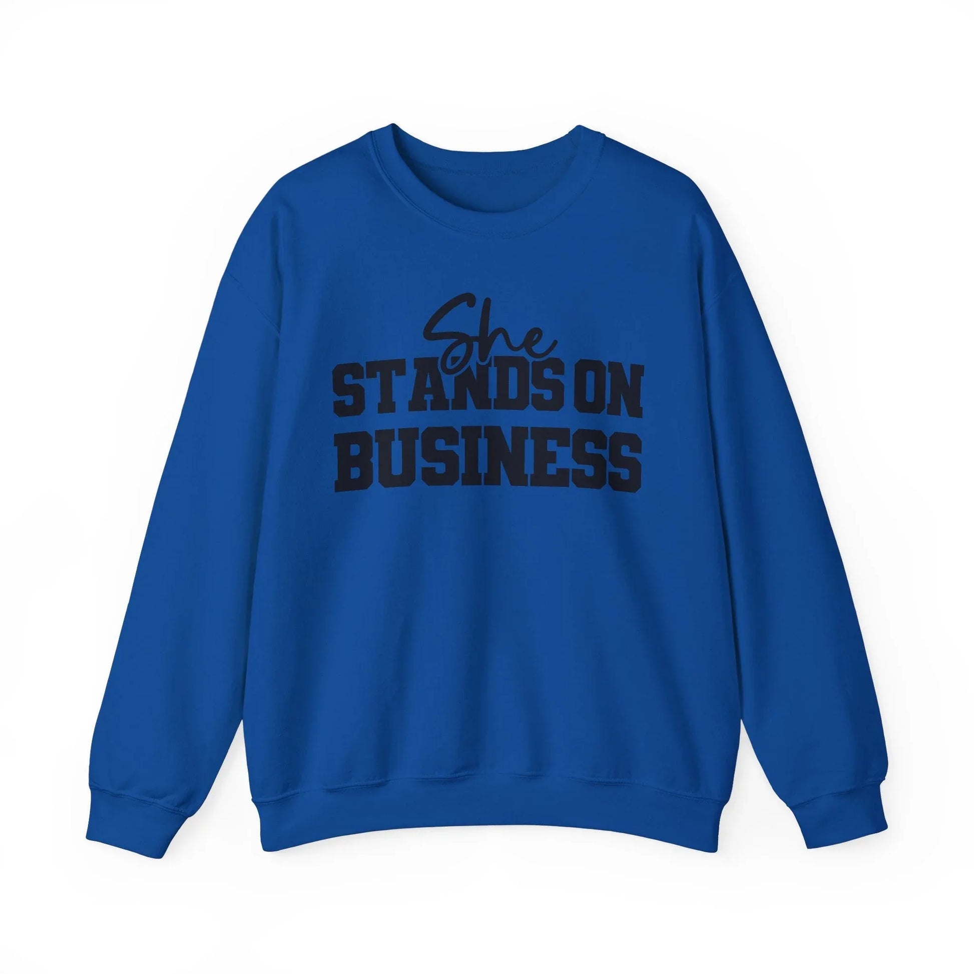 Boss Lady Vibes Sweatshirt - Royal / S