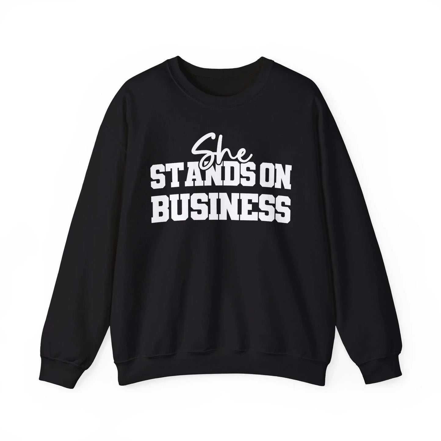 Boss Lady Vibes Sweatshirt - Black / S