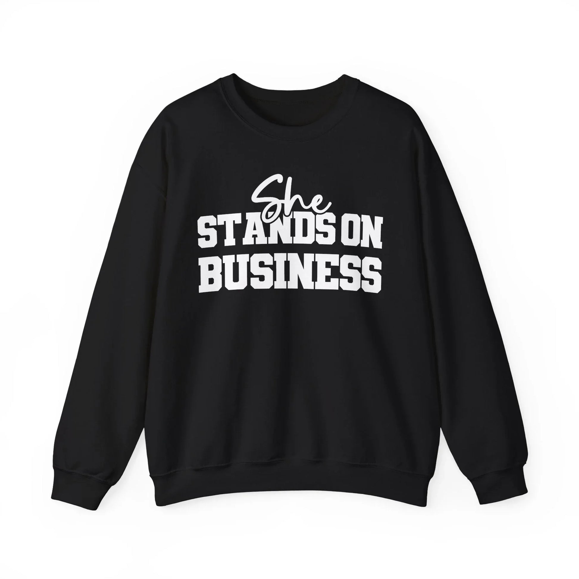Boss Lady Vibes Sweatshirt - Black / S
