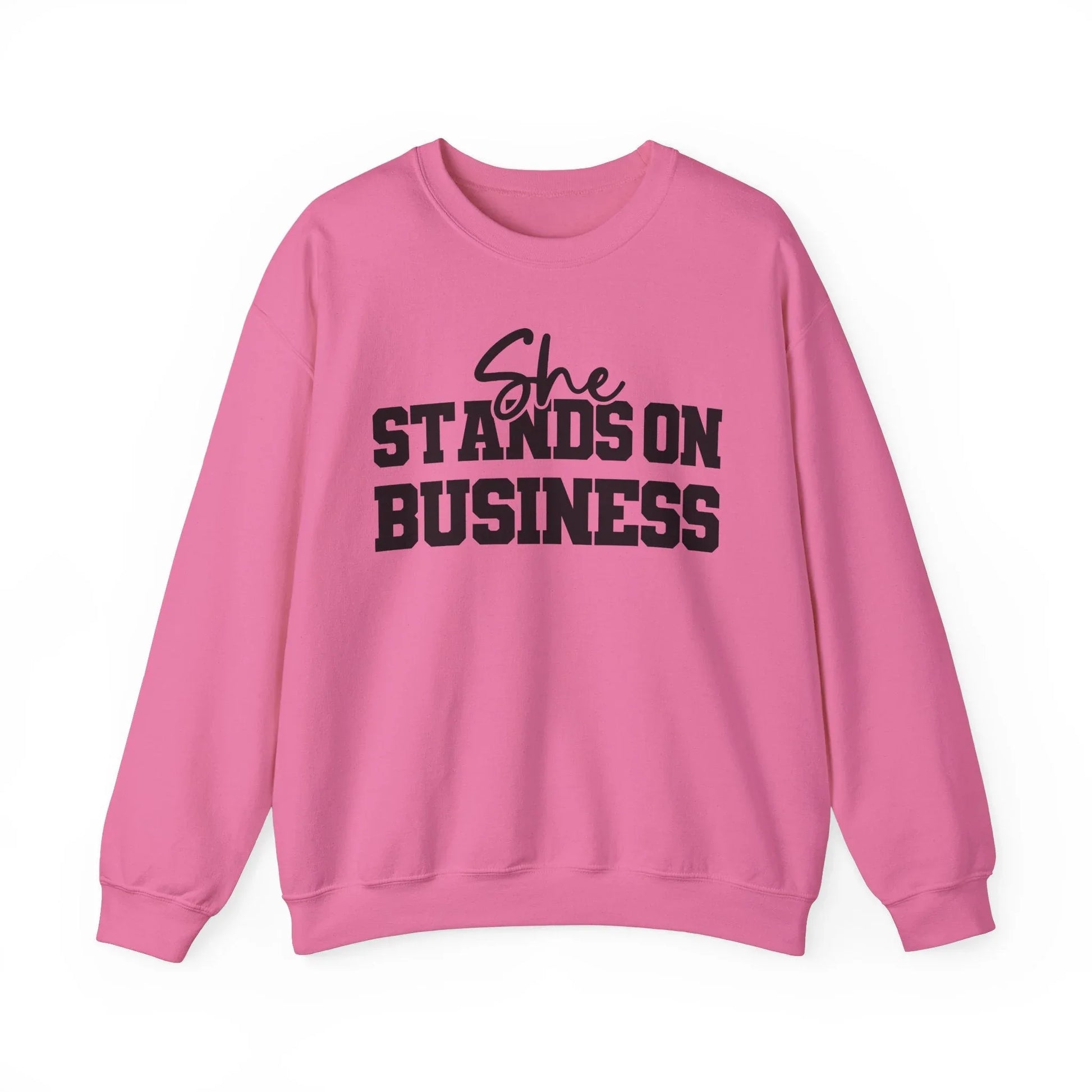 Boss Lady Vibes Sweatshirt - Safety Pink / S